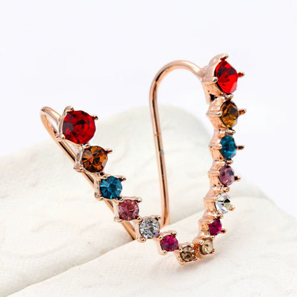 RoséLuxe™ Zircon Drop Hook Earrings – Pure Elegance in Every Sparkle